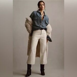 Anthropologie PILCRO The Skipper High Rise Crop Wide Leg Jeans, Size 32 (v)